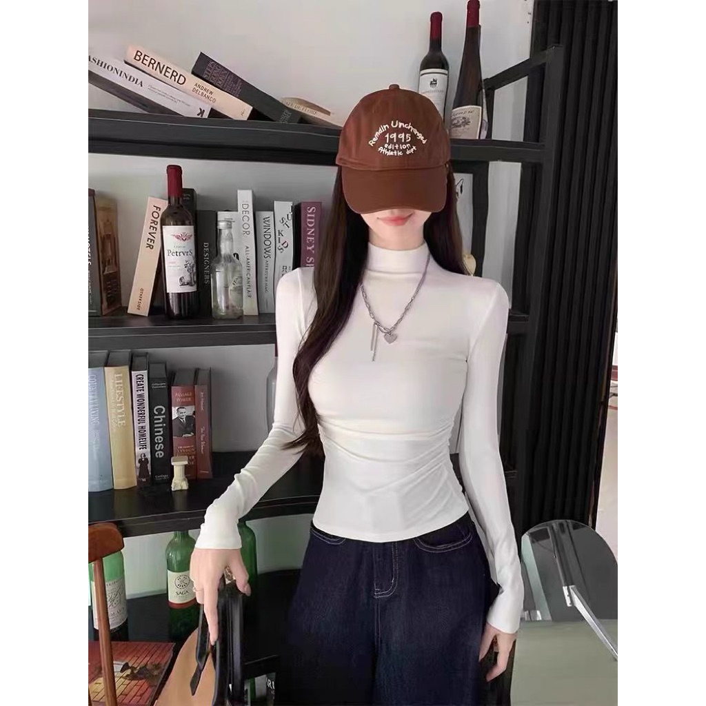 PQ05.00 Áo ôm body (cổ cao 3cm) tôn dáng 42-60kg, chất bozip mềm mịn Phong cách Hàn Quốc | BigBuy360 - bigbuy360.vn