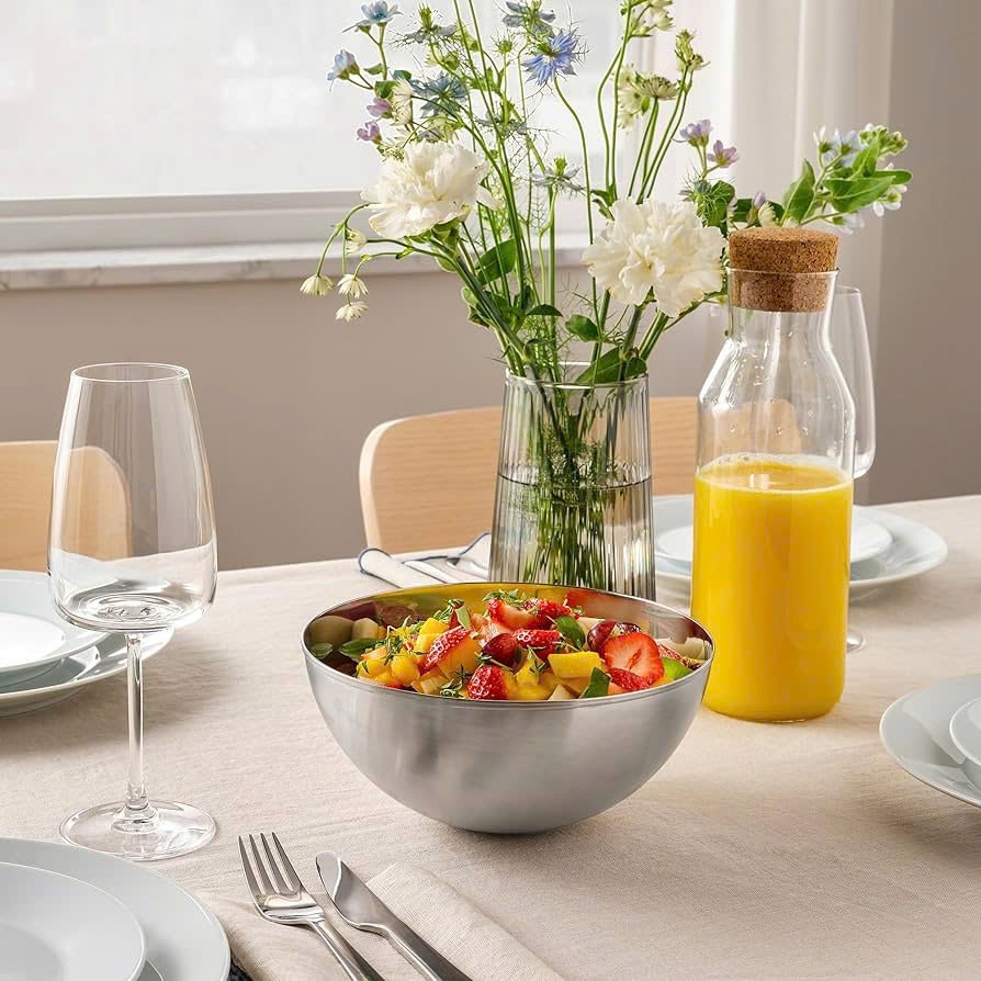 Âu Trộn KINSGEM by Chockmen Inox Siêu Dày Nhiều Size Bát Trộn Salat Âu Trộn Bột Chậu Rửa Đa Năng