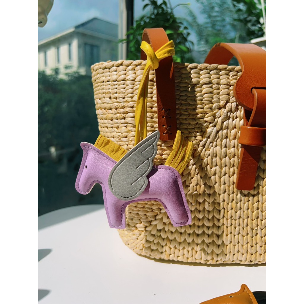 IK Charm Ngựa Treo Túi Xách Balo Da PU Charm Dép, Gấu Teddy S08
