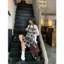 Chân váy kẻ caro giả áo buộc ngang eo, xếp tầng nhiều tà bất đối xứng | KHAO Boutique