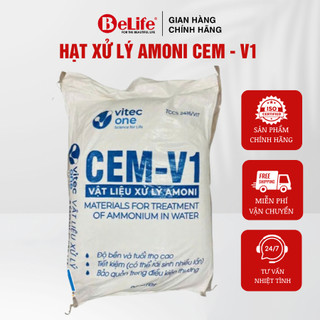 Hạt xử lý amoni Cem - V1 lọc nước nhiễm Amoni hiệu quả (Bao 20kg)