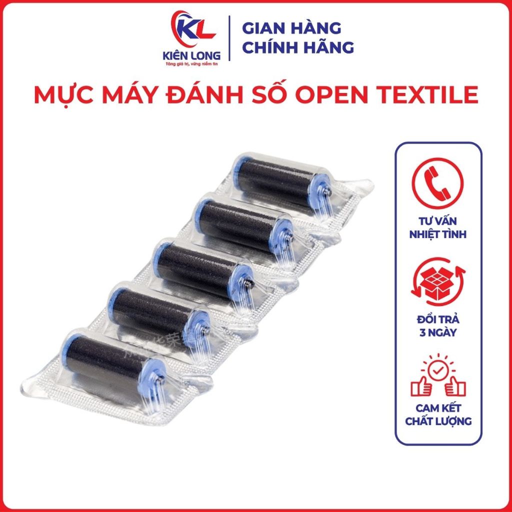 Mực Máy Đánh Số Open Textile, Ink Roller Labeller Open Textile, Industrial Garment Accessories