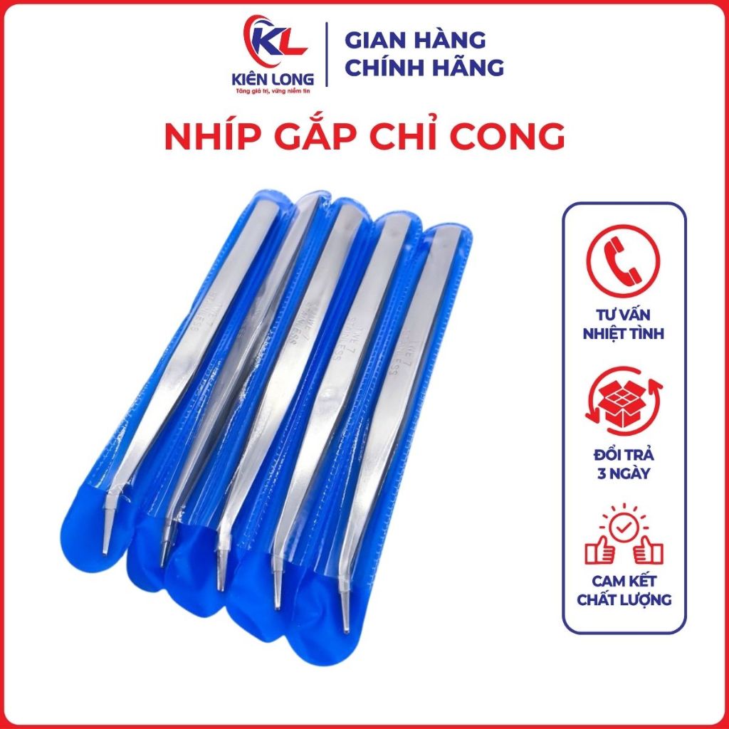 Nhíp gắp chỉ cong, thẳng xỏ chỉ được sử dụng trong ngành may(GIÁ 2 VÀ 5 CAI)- Nhíp gắp chỉ chính hãng TWE-7 STAINLESS.