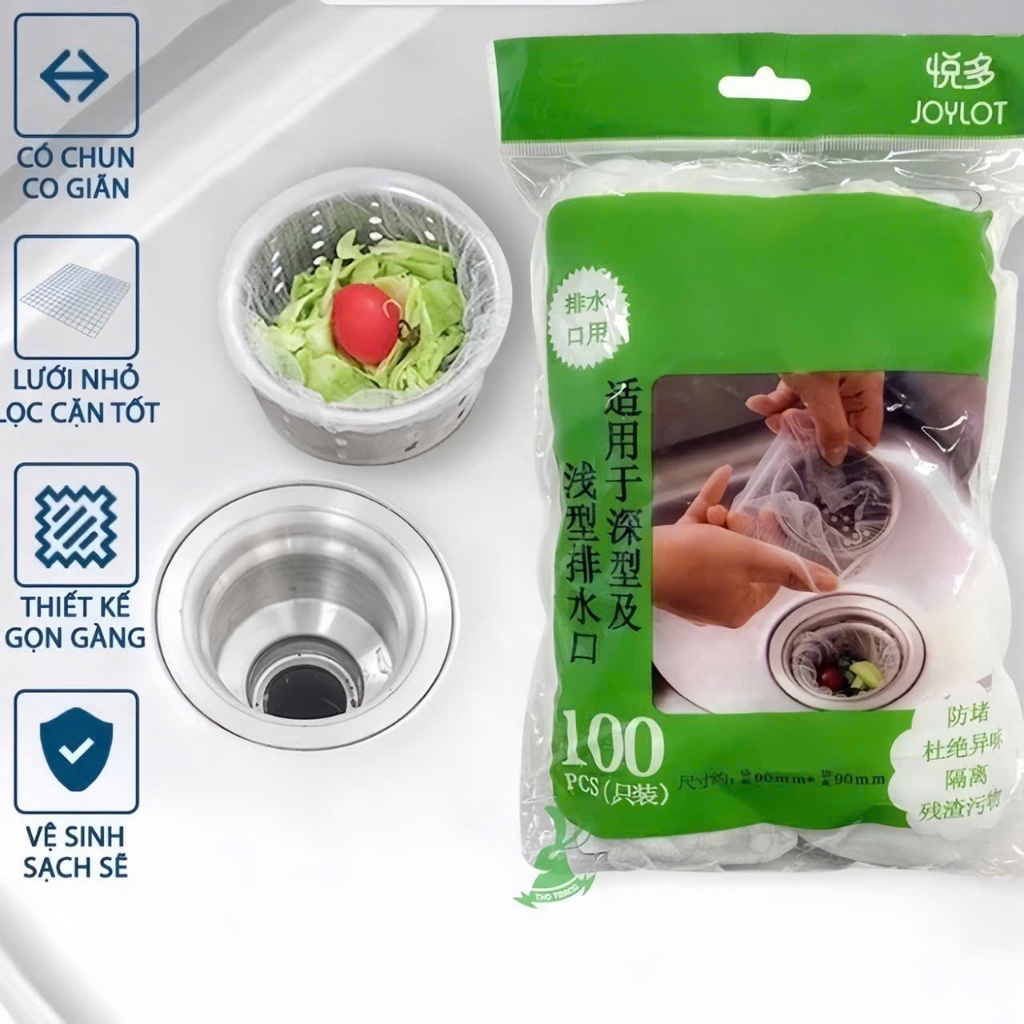 Combo 10 Gói Túi Lưới Lọc Rác Cho Bồn Rửa Chén Bát Chống Tắc Nghẽn ...