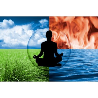 Tranh dán tường phòng tập yoga, decor phòng tập yoga, tranh 3D dán tường in trên chất liệu vải lụa (tặng kèm keo dán)