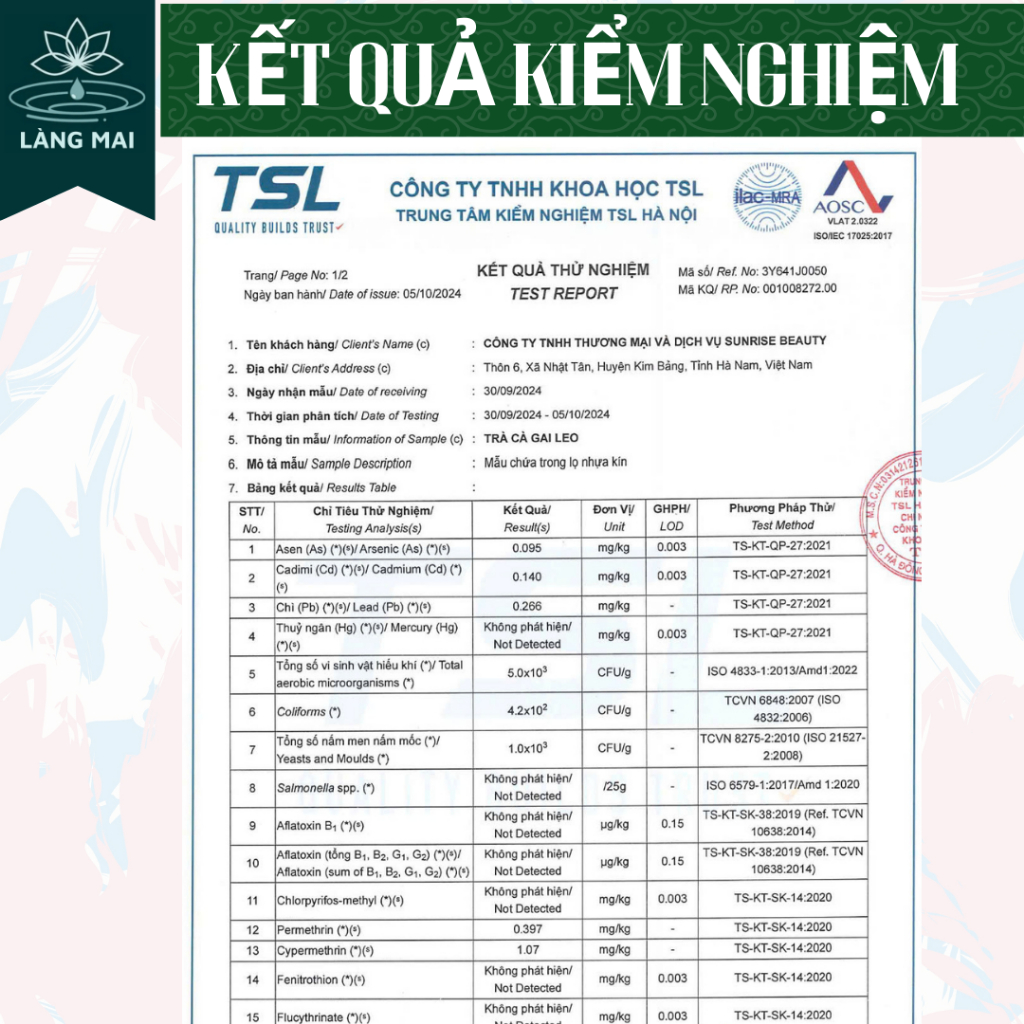 Trà Cà Gai Leo - Làng Mai - 4 vị Thảo Dược. Làm Mát Gan, sạch mụn, da sáng, Dạng Túi Lọc Tiện Lợi Dễ Uống