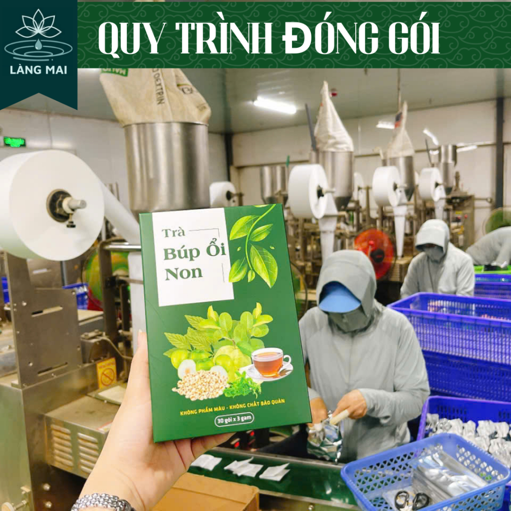 Trà búp ổi 4 vị - Làng Mai -thanh mát, vị dịu nhẹ dễ uống hộp gồm 30 túi