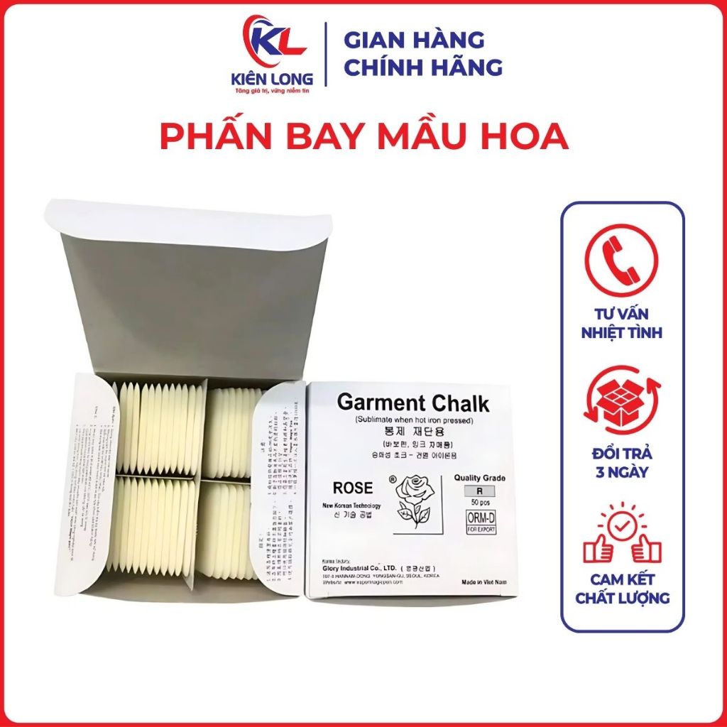 Phấn bay mầu Hoa hồng Sử dụng trong ngành may