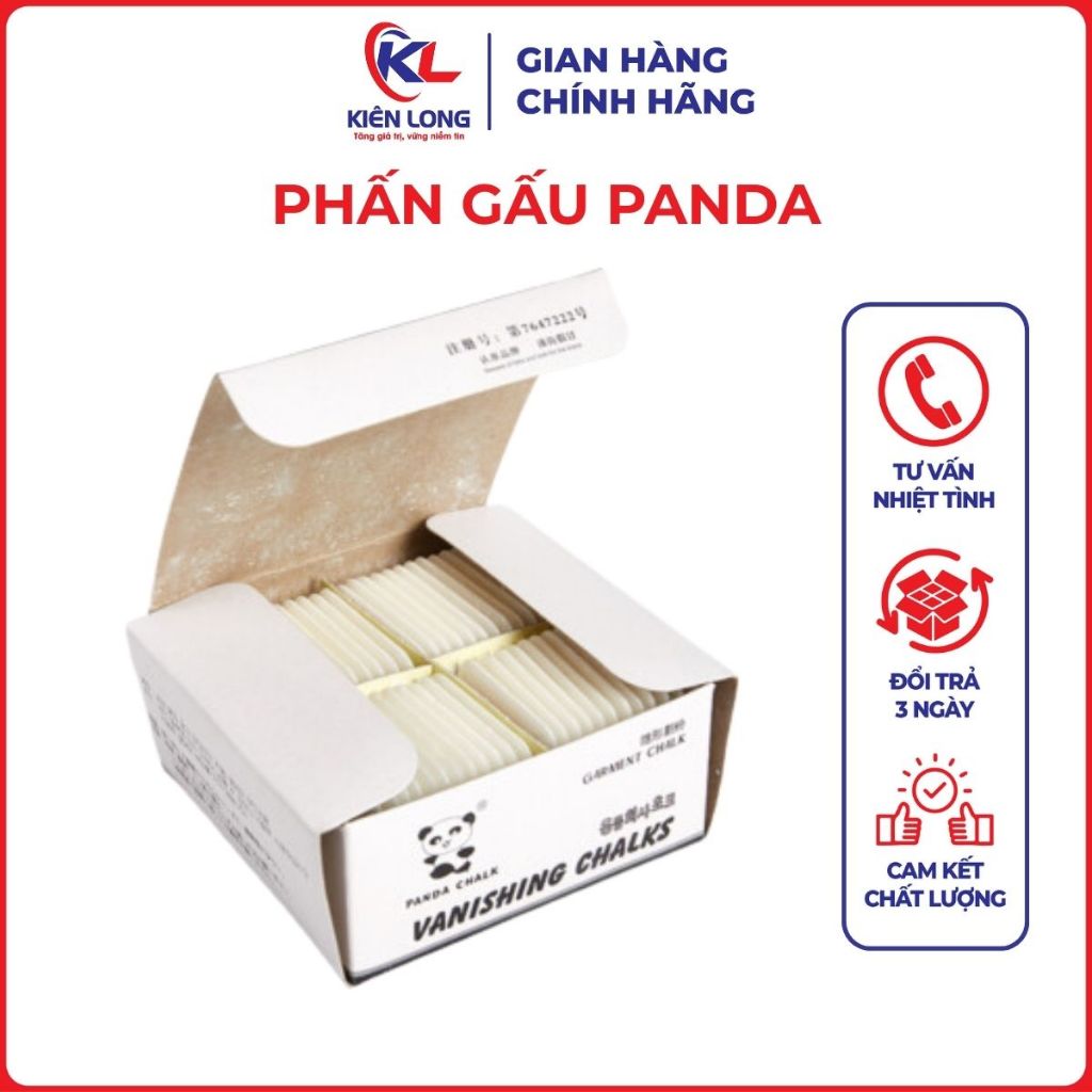 Phấn gấu PANDA  CHÍNH HÃNG  Phấn nến bay màu hộp 50 viên, tem vàng