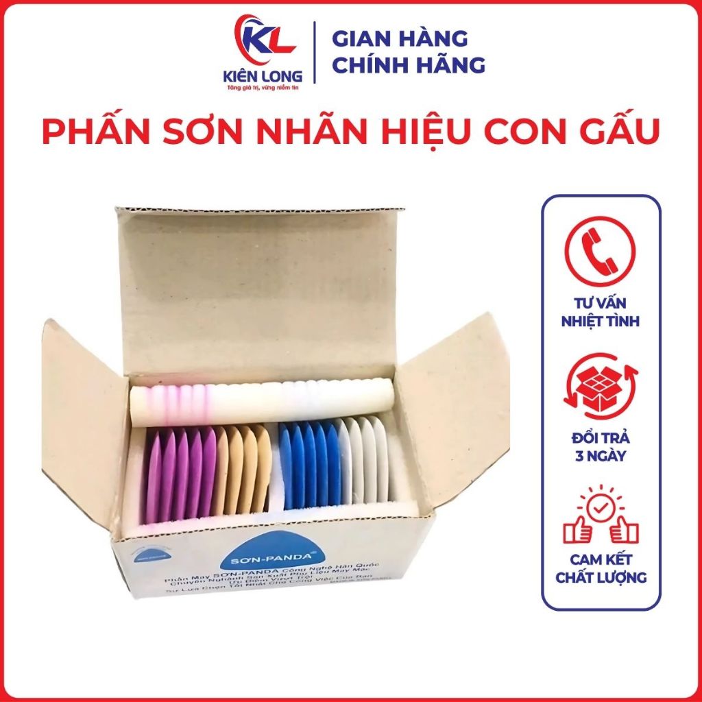 Phấn Sơn Con Gấu PANDA – Phấn May Mặc Chính Hãng, Phấn 4 Màu Đánh Dấu Vải