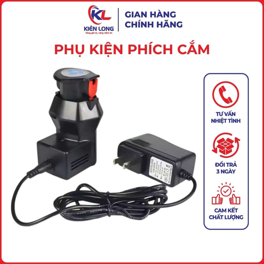 Phụ kiện phích cắm và sạc pin máy cắt vải chuyên dụng cầm tay Lejiang YJ-C1
