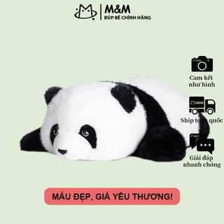 Panda Gấu trúc nằm sấp bằng lông, đồ chơi dễ thương để ôm ngủ, giao hàng từ kho Hà Nội