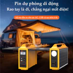 Trạm sạc năng lượng mặt trời cầm tay Áp dụng trong nhiều tình huống Nguồn điện dự phòng cầm tay cho cắm trại — ảnh 7