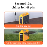 Trạm sạc năng lượng mặt trời cầm tay Áp dụng trong nhiều tình huống Nguồn điện dự phòng cầm tay cho cắm trại — ảnh 3