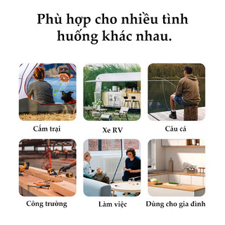 Trạm sạc năng lượng mặt trời cầm tay Áp dụng trong nhiều tình huống Nguồn điện dự phòng cầm tay cho cắm trại