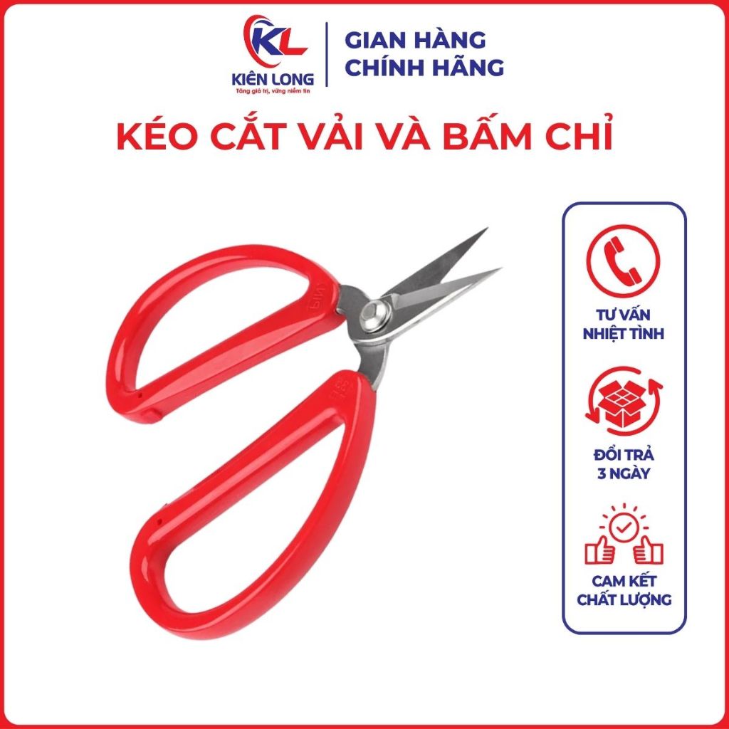 Sản phẩm kéo cắt vải và bấm chỉ, kéo bổ cơi PIN- 5553