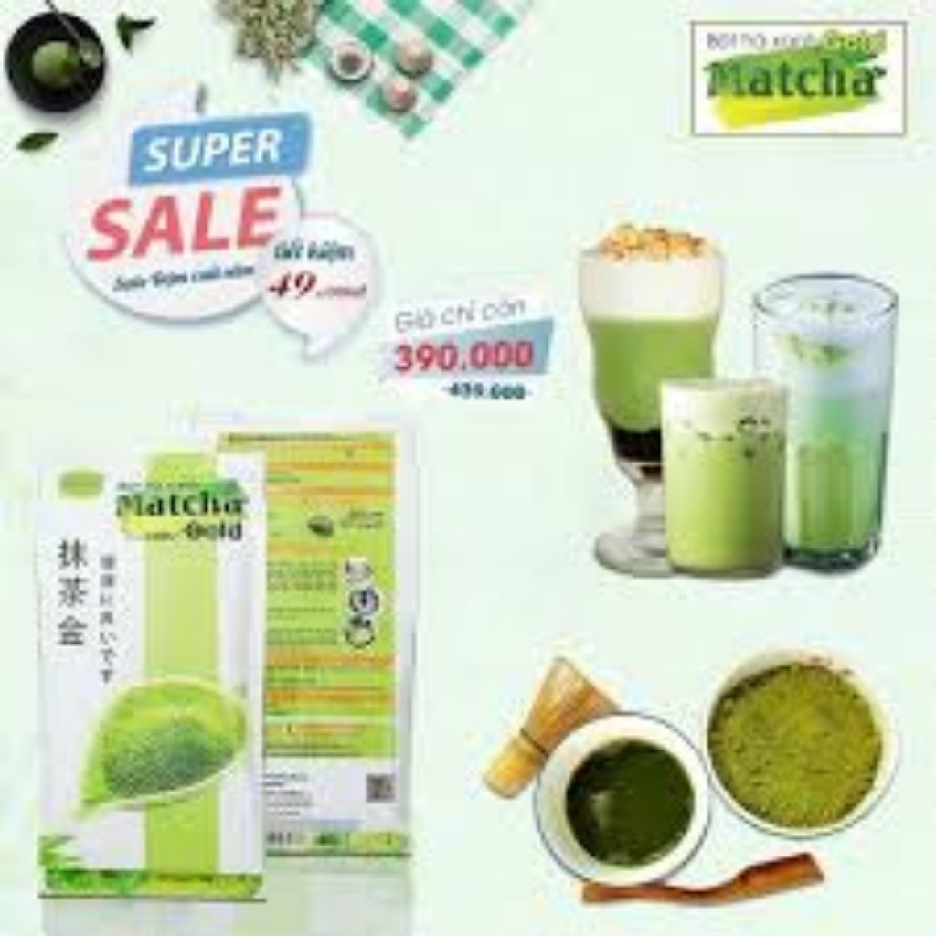 FREE SHIP/Bột Trà Xanh Maya Matcha Gold Cocoa Indochine 5*10g