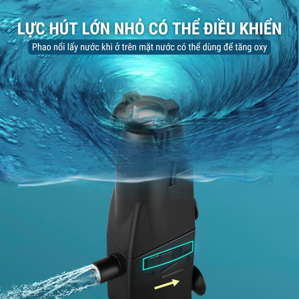 Lọc Váng Hút Mặt JINGYE JY-350 - Loại Bỏ Váng Dầu , Tăng Oxy - Hàng Chính Hãng