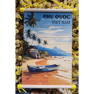 Tranh Mành tre Phú Quốc