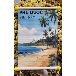 Tranh Mành tre Phú Quốc