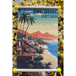 Tranh Mành tre Phú Quốc