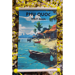 Tranh Mành tre Phú Quốc