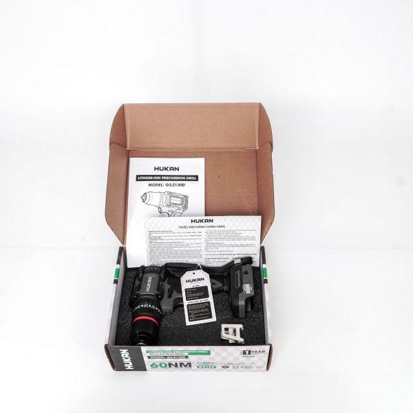 Máy Khoan HUKAN (GEN2 LUX) G2-Z1300 | Đầu 13mm, Tạo Xung, Lực Siết 60N.m, Đầu Autolock – Khoá Trục| Khoan Tường Dễ Dàng