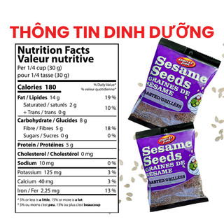 Hạt Mè Trắng Rang Dan D Pak I Sesame Seeds White Toasted I 200g