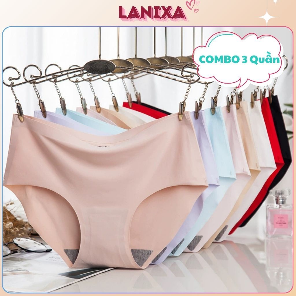 COMBO 5 Quần lót nữ su đúc mềm mịn thoáng mát cạp vừa tôn dáng ôm mông kiểu dáng basic LANXIA L840