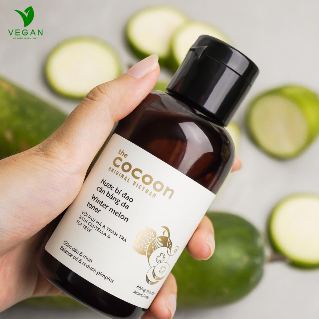 Nước bí đa.o cân bằng da (toner) Cocoon giảm dầu & mụn - 140ml/310ml