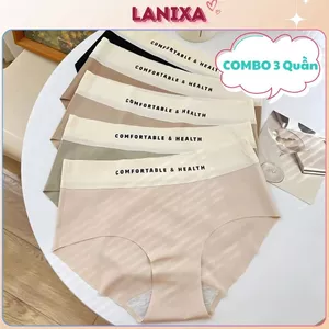 COMBO 5 Quần lót su nữ co giãn êm ái thoáng mát cạp cao ôm mông tôn dáng gợi cảm sexy LANIXA L2244