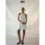 SOFIA DRESS - Đầm Trắng Ngắn Cổ Yếm Dáng Chữ A Thanh Lịch, Váy Dự Tiệc Sang Trọng Không Tay, Váy Mini Dress Nữ Cao Cấp