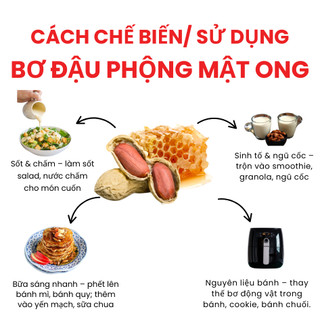 Bơ Đậu Phộng Mật Ong Dan D Pak I Honey Peanut Butter I 500g