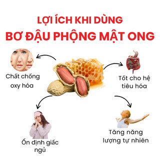 Bơ Đậu Phộng Mật Ong Dan D Pak I Honey Peanut Butter I 500g