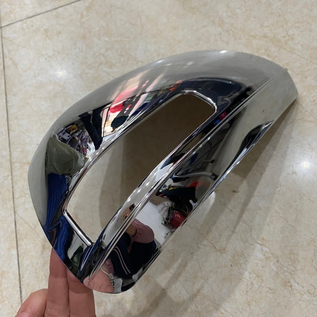 Ốp gương chiếu hậu Xe Toyota Innova/Fortuner 2006-2015 các loại (Khuyết đèn, Có đèn Lead, Không đèn), Mạ Crom, 1 cặp.