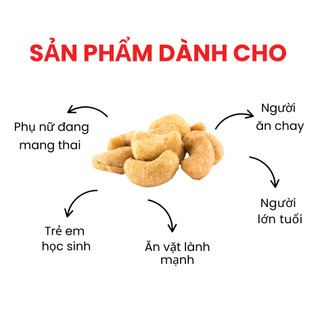 Hạt Điều Muối Việt Nam Dan D Pak I Cashews Salted I 600g