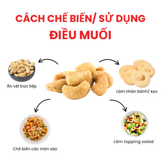 Hạt Điều Muối Việt Nam Dan D Pak I Cashews Salted I 600g
