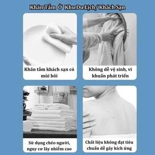 Khăn Mặt, Khăn Tắm Du Lịch Dùng 1 Lần Tiện Lợi Cotton Tự Nhiên, An toàn Vệ sinh