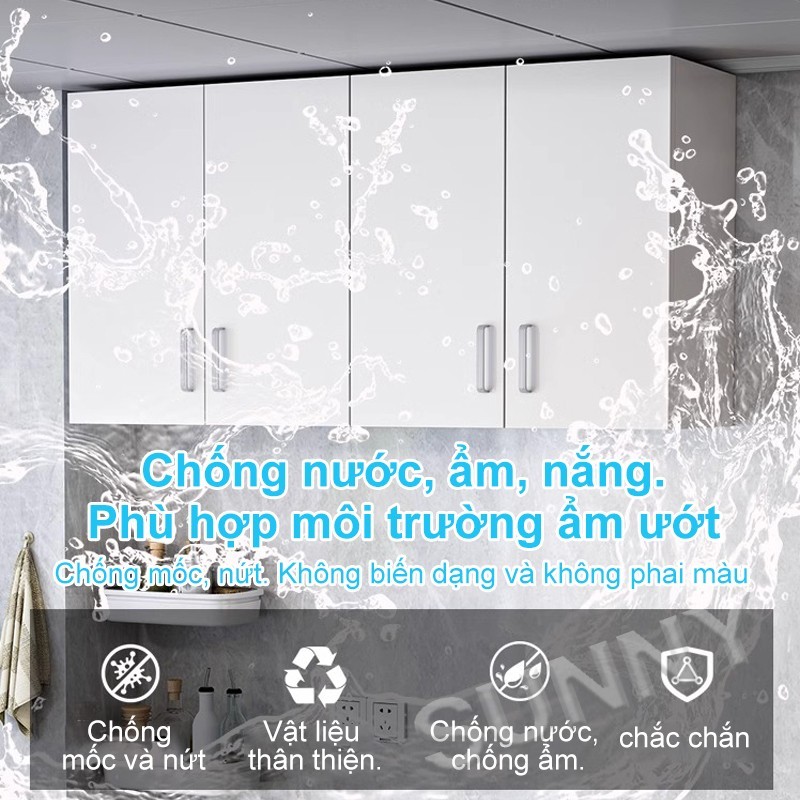 SUNNY Tủ treo tường gỗ nâng cấp chắc chắn bền đẹp lưu trữ lớn tiết kiệm không gian