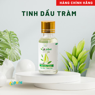 Tinh dầu Dr.Tràm PURE - Giữ ấm trẻ sơ sinh, trẻ nhỏ - Kháng khuẩn - Phòng cảm lạnh, trúng gió 20ml