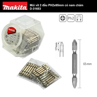 Mũi vít 2 đầu PH2x65mm có nam châm Makita D-31653