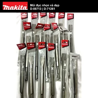 Mũi đục nhọn và dẹp Makita D-08713 | D-71261 Chuôi SDS Plus