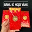Bao lì xì con Ngựa vàng , Bao lì xì Thần Tài quà tặng phong thủy, may mắn, tài lộc Tết