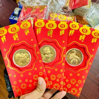[HÓT] Bao lì xì con Ngựa mạ vàng , Bao lì xì Thần Tài quà tặng phong thủy, may mắn, tài lộc tết Bính Ngọ 2026