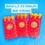 Bao lì xì con Ngựa mạ vàng , Bao lì xì Thần Tài quà tặng phong thủy, may mắn, tài lộc tết Bính Ngọ 2026