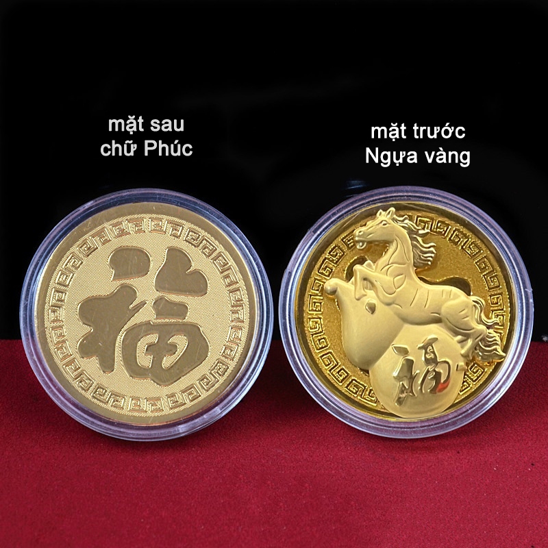 [TẾT 2026] Thỏi Ngựa Vàng Thần Tài may mắn tài lộc kèm túi Nhung trang trọng biếu tặng, Lì Xì Tết rất ý nghĩa