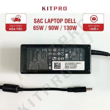 Sạc Laptop Dell 19.5V 65W 90W 130W Đầu Kim Chân Nhỏ Chân To Adapter Đủ Loại Dây Sạc Laptop Dell Inspiron Vostro Latitude