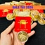 Xu Lá Vàng Ngựa Thần Tài May Mắn + Túi Gấm Phúc Lộc