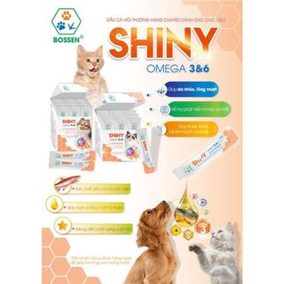 Dầu Cá Hồi Cho Mèo - Bossen Shiny For Cat - Dưỡng Da Mượt Lông - Gói 2ml