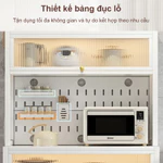 Kệ Nhà Bếp Đa Năng Tủ nhà Bếp 5/6 tầng kệ để đồ nhà bếp bát đĩa kệ lò vi sóng，Kệ lưu trữ nhà bếp — ảnh 5